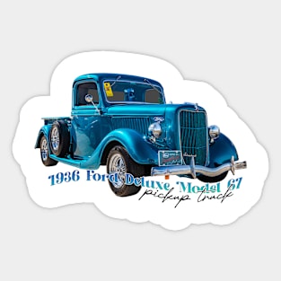 1936 Ford Deluxe Model 67 Pickup Truck Sticker